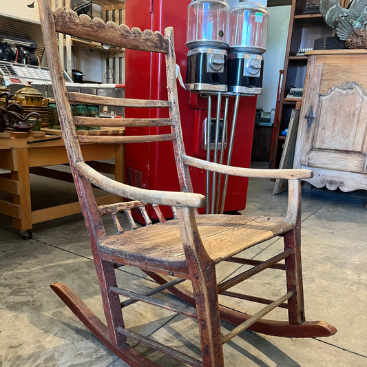 Old rustic chair, circa 1850